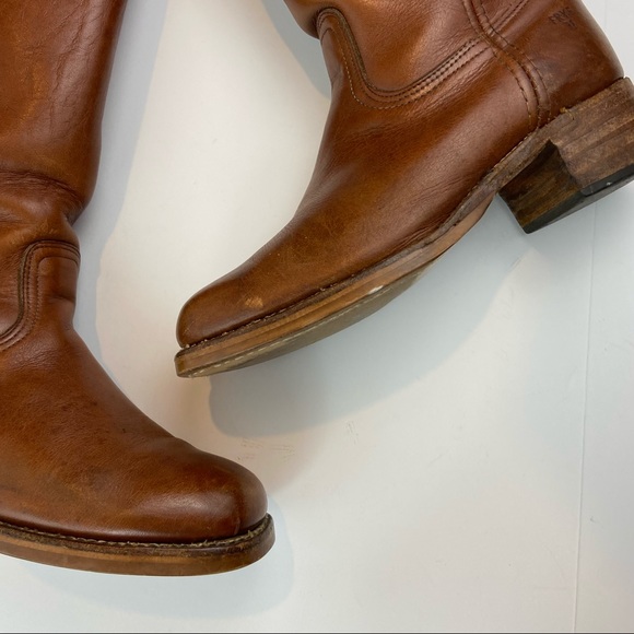 Vintage 70s Frye Size 9 D Womens Campus Pull On Leather Boots - Picture 2 of 14